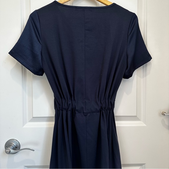 SOLD!on eBay Weekend MaxMara Label-cut Giro Belted Jersey &Satin Midi Dress - Picture 17 of 17
